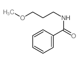 N-(3-methoxypropyl)benzamide结构式