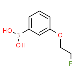 (3-(2-Fluoroethoxy)phenyl)boronic acid structure