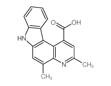 3,5-dimethyl-7H-pyrido[2,3-c]carbazole-1-carboxylic acid结构式