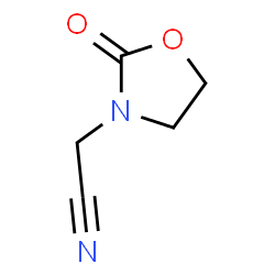3-Oxazolidineacetonitrile,2-oxo-(9CI) structure