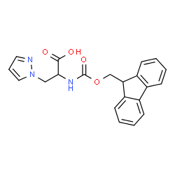 DL-N-FMOC-3-PYRAZOL-1-YL-ALANINE structure