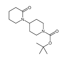 tert-butyl 4-(2-oxo-1-piperidyl)piperidine-1-carboxylate结构式