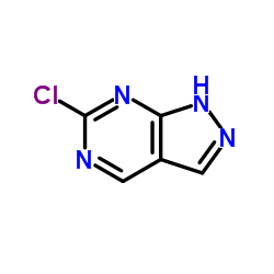 6-氯-1H-吡唑并[3,4-d]嘧啶结构式