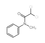 2,2-dichloro-N-methyl-N-phenyl-acetamide结构式