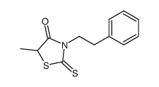 5-methyl-3-(2-phenylethyl)-2-sulfanylidene-1,3-thiazolidin-4-one Structure