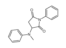 2-(N-methylanilino)-N-phenylsuccinimide结构式