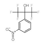 Benzenemethanol,3-nitro-a,a-bis(trifluoromethyl)- structure