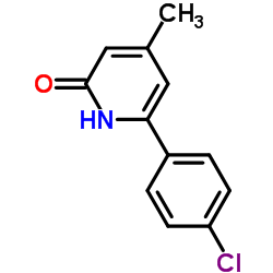 6-(4-CHLOROPHENYL)-4-METHYLPYRIDIN-2(1H)-ONE结构式