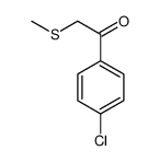 1-(4-chlorophenyl)-2-methylsulfanylethanone结构式