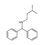 N-diphenylmethyl-3-methyl-butylamine结构式