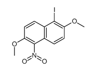 1-iodo-2,6-dimethoxy-5-nitronaphthalene Structure