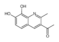 Ethanone, 1-(7,8-dihydroxy-2-methyl-3-quinolinyl)- (9CI) picture