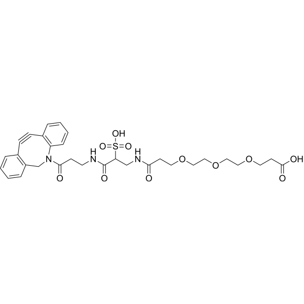 Sulfo DBCO-PEG3-acid结构式