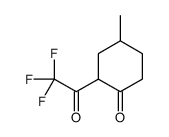 Cyclohexanone, 4-methyl-2-(trifluoroacetyl)- (9CI)结构式