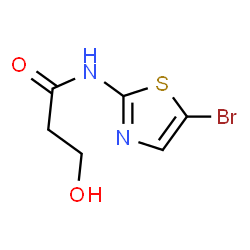 Propanamide,N-(5-bromo-2-thiazolyl)-3-hydroxy- Structure