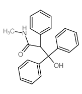 Hydracrylamide,N-methyl-2,3,3-triphenyl- (7CI,8CI) structure