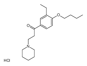 1-(4-Butoxy-3-ethyl-phenyl)-3-piperidin-1-yl-propan-1-one; hydrochloride结构式