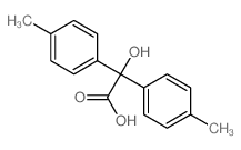 Benzeneacetic acid, a-hydroxy-4-methyl-a-(4-methylphenyl)- Structure