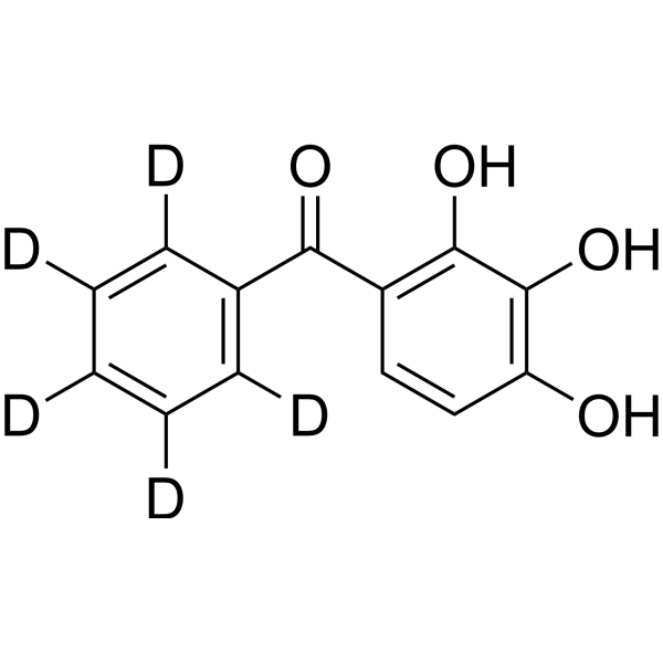 2,3,4-Trihydroxybenzophenone-d5 Structure