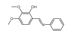 2-Hydroxy-3.4-dimethoxy-benzaldehyd-phenylimin结构式