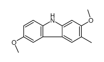 2,6-dimethoxy-3-methyl-9H-carbazole Structure