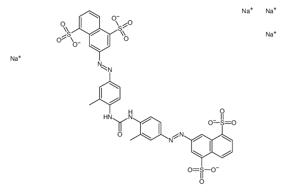 3,3'-Ureylenebis[(3-methyl-4,1-phenylene)azo]bis[1,5-naphthalenedisulfonic acid disodium] salt结构式