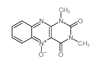 Benzo[g]pteridine-2,4(1H,3H)-dione,1,3-dimethyl-, 5-oxide structure