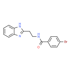 N-[2-(1H-benzimidazol-2-yl)ethyl]-4-bromobenzamide structure