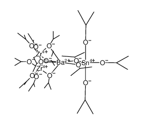 Zr2(i-PrO)4[μ3-(i-PrO)]2[μ2-(i-PrO)]3Ba[μ2-(i-PrO)]2Sn(i-PrO)3 Structure