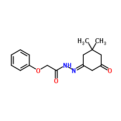 N'-[(1E)-3,3-Dimethyl-5-oxocyclohexylidene]-2-phenoxyacetohydrazide结构式