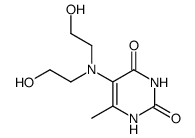 5-[bis-(2-hydroxy-ethyl)-amino]-6-methyl-1H-pyrimidine-2,4-dione Structure