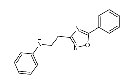 N-[2-(5-phenyl-[1,2,4]oxadiazol-3-yl)-ethyl]-aniline结构式