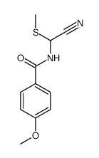 N-[cyano(methylsulfanyl)methyl]-4-methoxybenzamide结构式