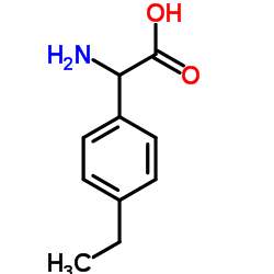 Amino(4-ethylphenyl)acetic acid structure