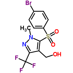 [5-[(4-BROMOPHENYL)SULFONYL]-1-METHYL-3-(TRIFLUOROMETHYL)-1H-PYRAZOL-4-YL]METHANOL结构式