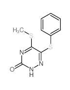 5-methylsulfanyl-6-phenylsulfanyl-2H-1,2,4-triazin-3-one Structure