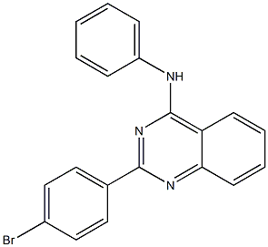 4-Quinazolinamine, 2-(4-bromophenyl)-N-phenyl-结构式