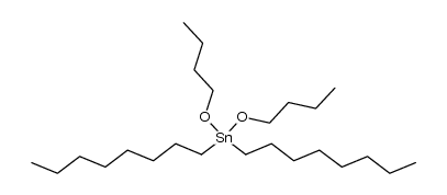 dioctyl-di(butyloxy)tin Structure