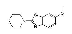 6-methoxy-2-piperidin-1-yl-1,3-benzothiazole结构式