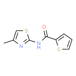 2-Thiophenecarboxamide,N-(4-methyl-2-thiazolyl)- Structure