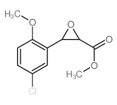 2-Oxiranecarboxylicacid, 3-(5-chloro-2-methoxyphenyl)-, methyl ester Structure
