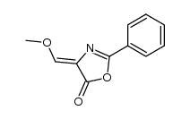 4-methoxymethylene-2-phenyl-4H-oxazol-5-one结构式