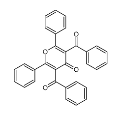 3,5-dibenzoyl-2,6-diphenylpyran-4-one结构式