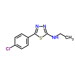 5-(4-Chlorophenyl)-N-ethyl-1,3,4-thiadiazol-2-amine图片