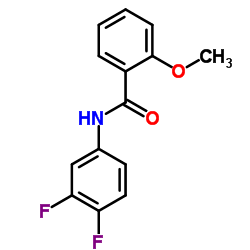 N-(3,4-Difluorophenyl)-2-methoxybenzamide结构式