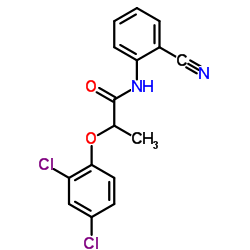 N-(2-Cyanophenyl)-2-(2,4-dichlorophenoxy)propanamide结构式