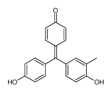 4-[(4-hydroxy-3-methylphenyl)(4-hydroxyphenyl)methylene]cyclohexa-2,5-dien-1-one结构式