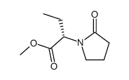 (S)-methyl 2-(2-oxopyrrolidin-1-yl)-2-butanoate structure
