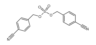 sulfuric acid bis-(4-cyano-benzyl) ester结构式