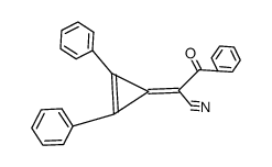 2-benzoyl-2-(2,3-diphenyl-2-cyclopropenylidene)acetonitrile Structure